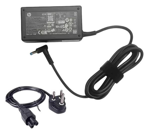 HP 65W Blue Pin Smart AC Adapter